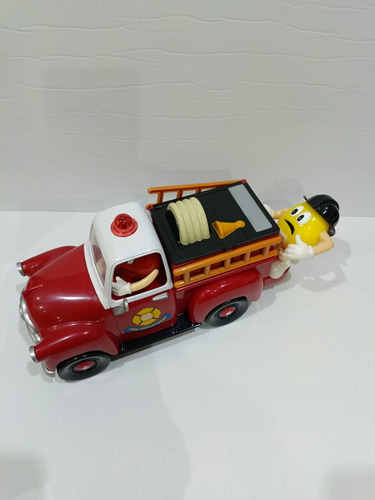 Dispensador De Chocolate Caramelos M&m Carro De Bomberos (Usado)