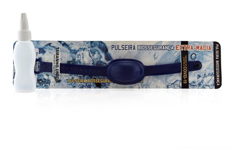 Imagen 3 de 6 de Pulseras Sanitizantes Azul Marino Adultos Luminares