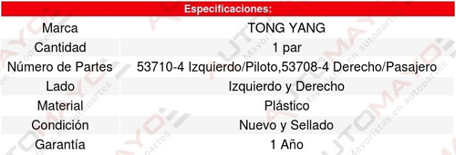 Kit 2 Tolvas/loderas Salpicaderas (de Calidad) Tiida 07-18