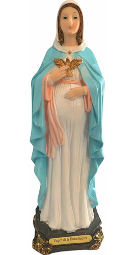 Virgen De La Dulce Espera 21cm. Resina