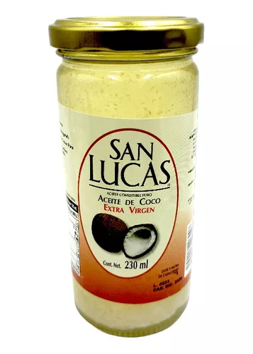 Aceite de Coco Extra Virgen. Comestible. 230 ml