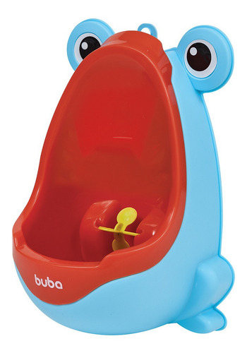 Mictório Infantil Com Alvo Giratório Sapinho Azul Buba