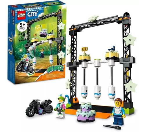 Kit Lego City Desafío Acrobático Derribo 60341 117 Piezas 3