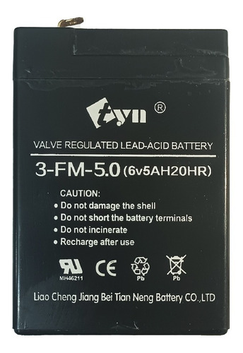 Baterias Recargables  De Gel Tyn De 6v 4.5amp 