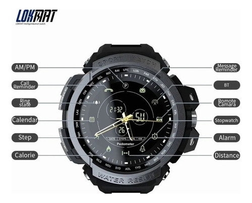 Reloj Inteligente Mk28 De 1,14 Pulgadas Pantalla 5 Atm Anti-