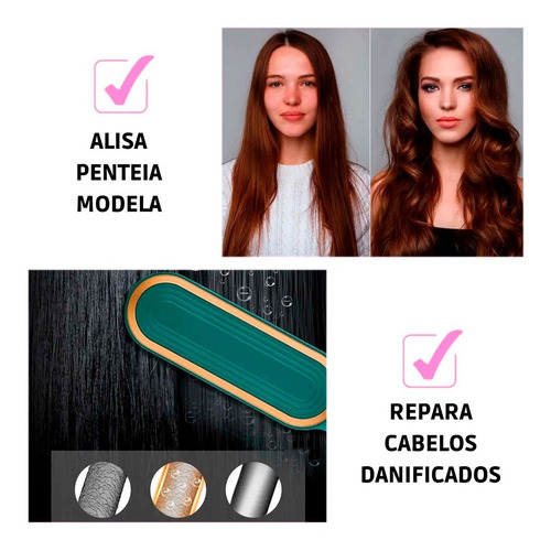 Imagem 7 de 10 de Escova Alisadora Modeladora E Secadora Straight Comb