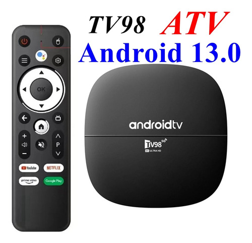 Tv98 Box Android 8k Ultra Hd Negro Estándar