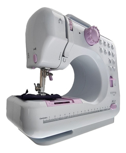 Maquina De Coser 12 Puntadas Costuras Electrica Pilas Cuota Color Blanco