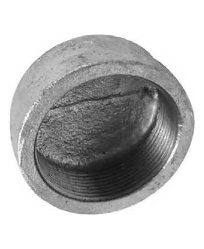 Tapon Cachucha Galvanizado 2 1/2 Roscado O Tapa Galvanizad