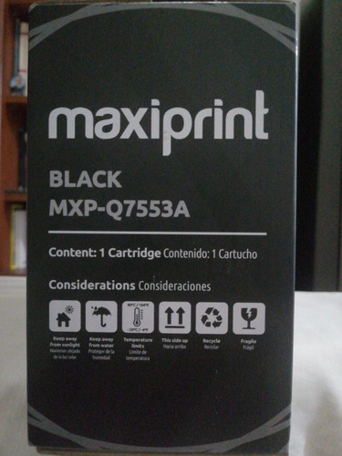 Imagen 2 de 3 de Cartucho Impresora Maxi Print 53a Negro Nuevo Compatible Hp