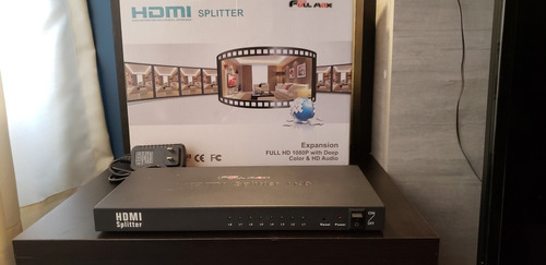 Splitter Hdmi 1 X 8 Alta Definicion 1080p Soporta 3d Ver 1x8