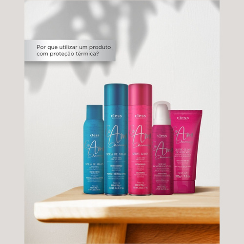 Kit 02 Hair Spray De Argan Eu Amo Charming Cless