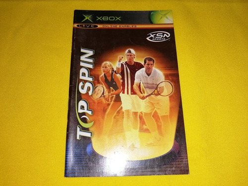 Manual Original Top Spin De Xbox Clasico *en Ingles*