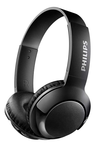 Shb3075 Black, Audifonos Philips Bass+ Bluetooth Microfono