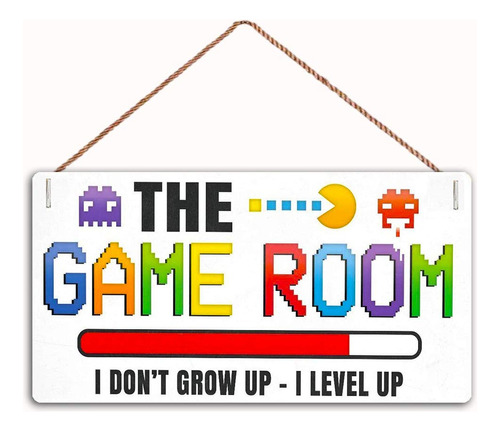 Letrero De Madera Con Texto En Inglés  The Game Room I Don't