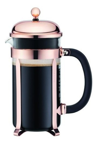 Cafetera Bodum Chambord Luxe Embolo 8 Pocillos Cobre C