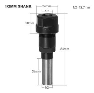 Extensiones De Mandril Router 1/2 84mm Collet