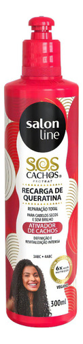 Ativador De Cachos Salon Line Sos Recarga De Queratina 300ml