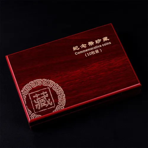 Coins Holder, Wooden Coins Storage Box For Collectible