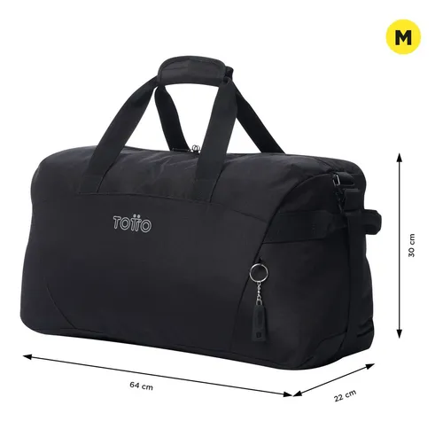Maleta Deportiva Morral Totto Tula Para Gym/viaje Grande Color Negro