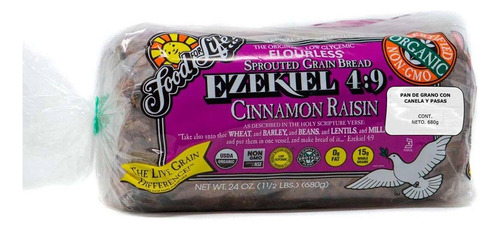 Pan Con Canela Y Pasas Ezekiel Congelado 680g