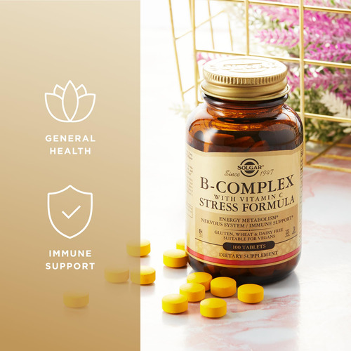 Solgar Complejo B Con Vitamina C 200 Tabletas