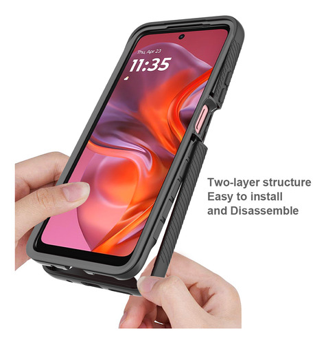 Funda Resistente A Prueba De Golpes Para Motorola Moto G05 E15 G35 G55 E14 G04 G04s G14 G24 G54 G84 Cubierta Trasera De