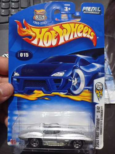 Hot Wheels 2003 Corvette Stingray Gris First Editions  5