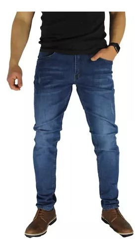 Mosaico Jeans Hombre Elasticados Slim Azúl
