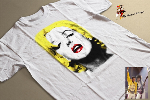 Remera Freddie Mercury Queen Marilyn Monroe The Miracle Art