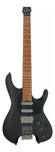 Guitarra elétrica plana preta Ibanez Q54 nyatoh com escala de ácer