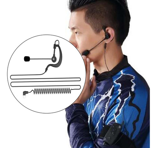 Auriculares De Árbitro Con Micrófono Bicicleta V4plus