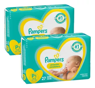 Fraldas Pampers Premiee Swadlers Prematuro Tam P - Caixa 2 Gênero Sem Gênero Tamanho Prematuro (pr)