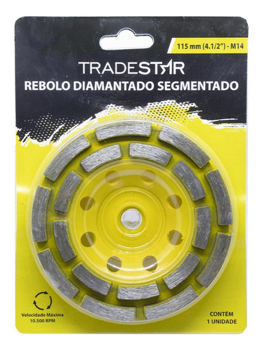 Rebolo Diamantado Segmentado 115mm X M14