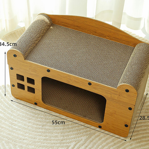 Casa De Cartón Para Gatos, Cama De Salón, Castillo, L