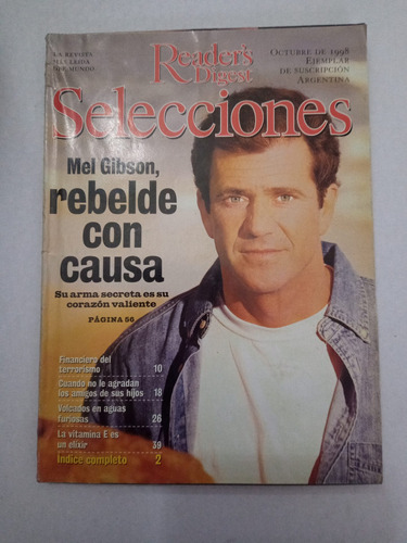 Revista Selecciones Octubre 1998 Mel Gibson (64)