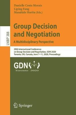 Libro Group Decision And Negotiation: A Multidisciplinary...