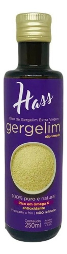 Óleo De Gergelim Extra Virgem 250ml - Hass