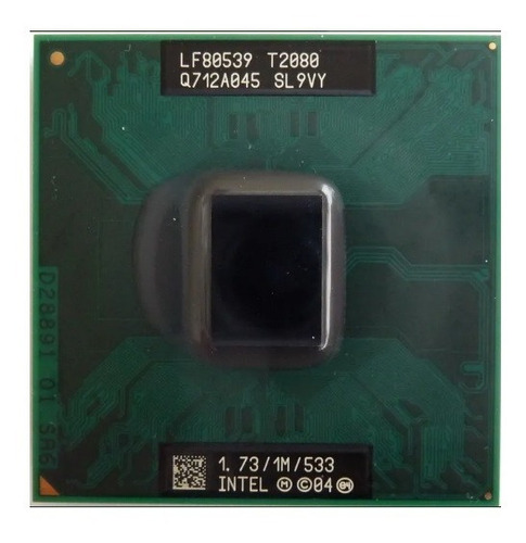 Processador Notebook Intel Core 2 Duo 1.73ghz T2080 Sl9vy 