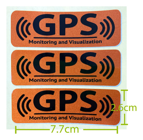Stickers Calcomanias Para Auto O Motocicleta Gps Monitoring