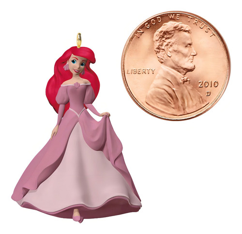 Mini Adorno Disney La Sirenita Ariel Árbol Navidad Hallmark Color Multicolor