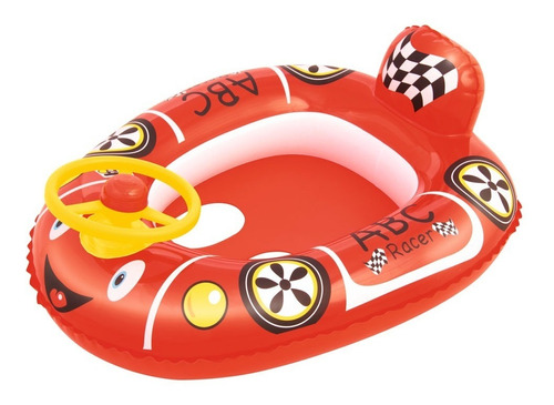 Flotador Para Bebes Bestway Carro De Carreras - Rojo 71x56cm