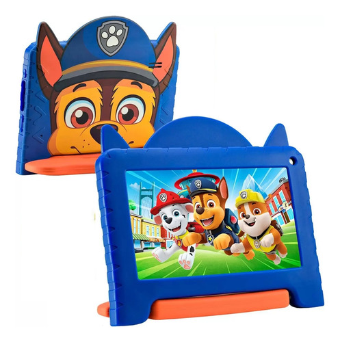 Tablet Infantil Patrulha Canina Azul 4+64gb Wi-fi Android 13