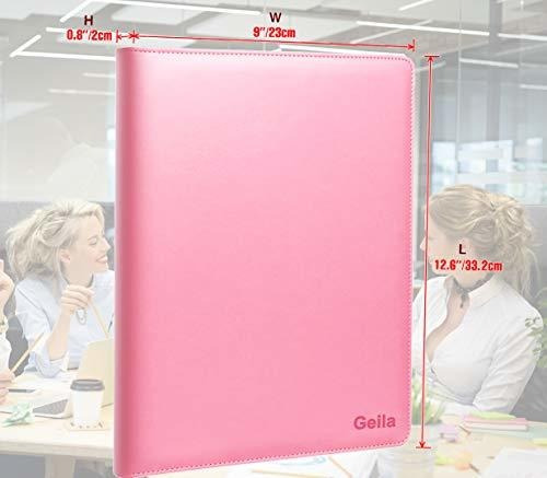 Pink Padfolio Clipboard Portfolio Folder With Pen Pu L...