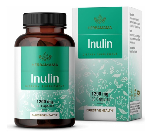 Inulina Organica Vegano - 1200 Mg - Raíz De Achicoria -