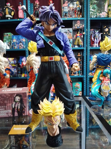 Figura De Dragon Ball Z Trunks Ssj 43cm Alto Pvc