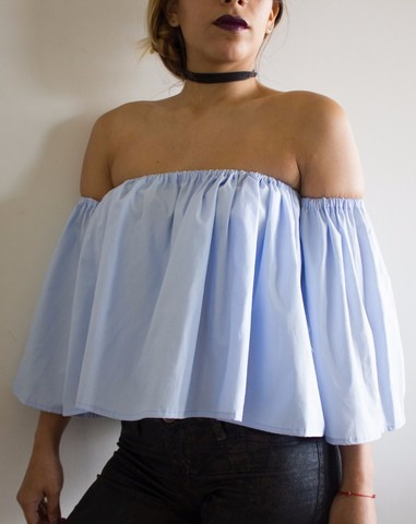 Blusa Provoque Off Shoulder Sin Hombros Algodón Moda Trendy