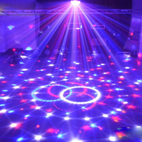 Bola Audioritmica 6 Colores Usb Sd Luces Led Dj + Pendrive