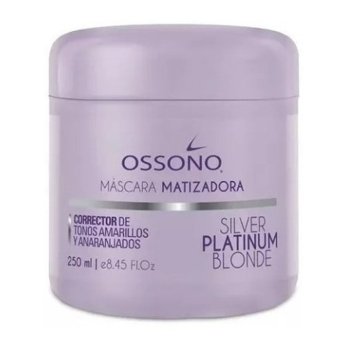 Máscara Silver Platinum Blonde Ossono Profesional X 250gr