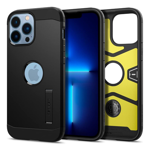 Capa Spigen Tough Armor iPhone 13 Pro Max, Preta E Forte